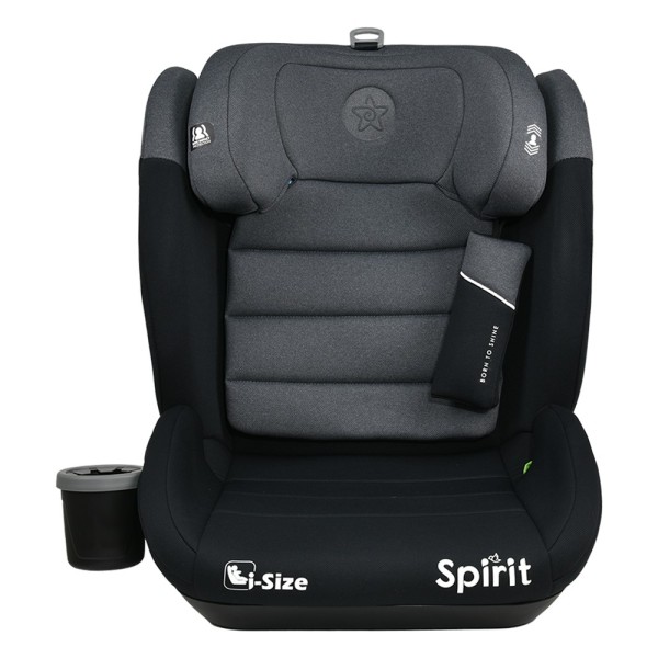 ΚΑΘΙΣΜΑ ΑΥΤΟΚΙΝΗΤΟΥ SPIRIT ISOFIX I-SIZE 100-150cm STEEL GREY