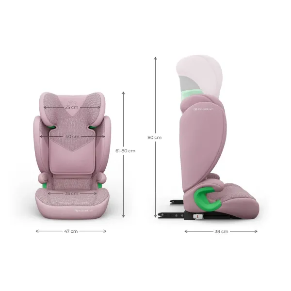 Κάθισμα αυτοκινήτου  JUNIOR FIX 2 PLUS  Pink i-Size 100-150 cm