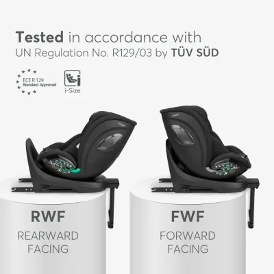 Car seat 40-150 cm i-Twist i-SIZE Black