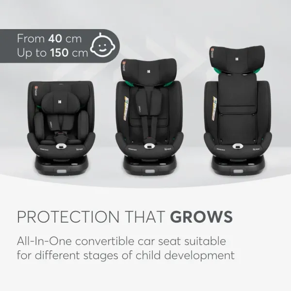 Car seat 40-150 cm i-Twist i-SIZE Black