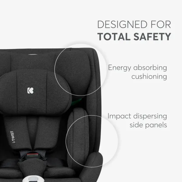 Car seat 40-150 cm i-Twist i-SIZE Black
