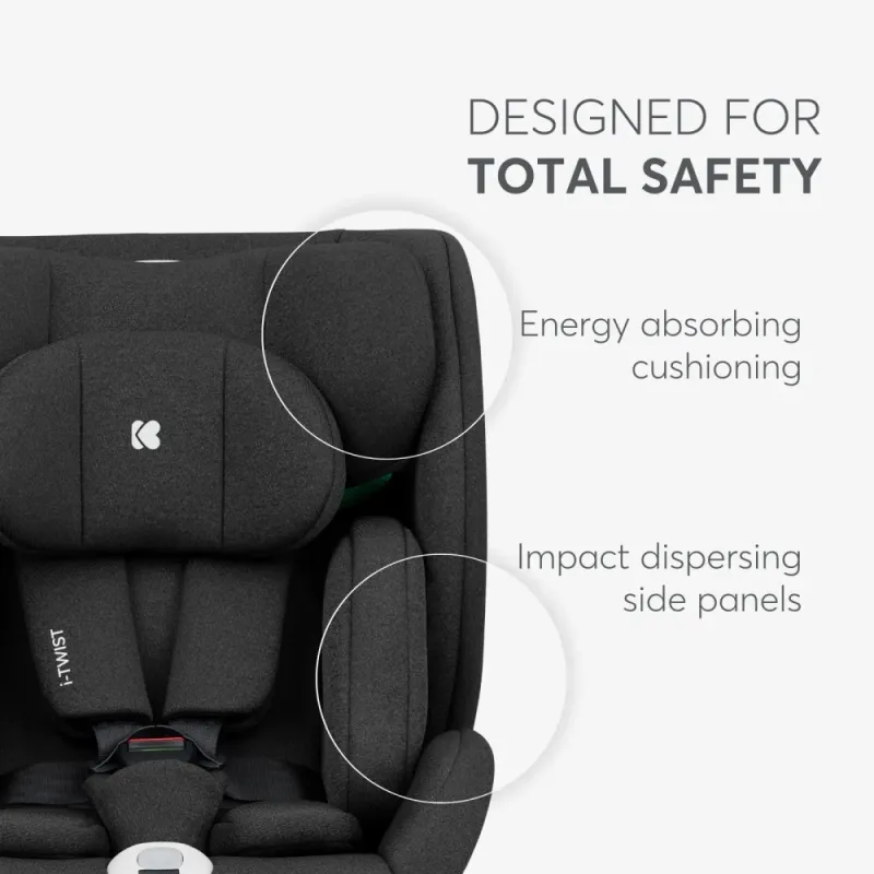 Car seat 40-150 cm i-Twist i-SIZE Black