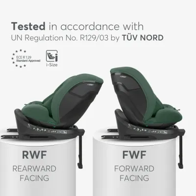 Car seat 40-150 cm i-Orbit i-SIZE Army Green 2025
