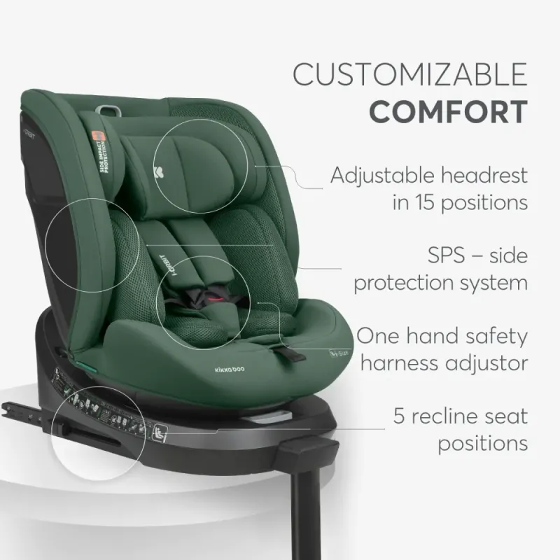Car seat 40-150 cm i-Orbit i-SIZE Army Green 2025
