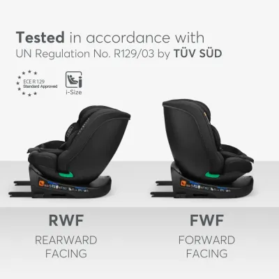 Κάθισμα αυτοκινήτου 40–150 εκ i-Round i-SIZE Μαύρο Κάθισμα αυτοκινήτου 40–150 εκ i-Round i-SIZE Μαύρο