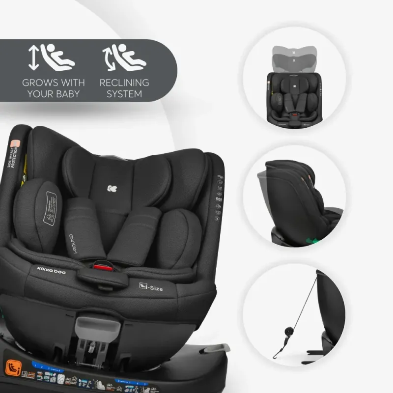 Κάθισμα αυτοκινήτου 40–150 εκ i-Round i-SIZE Μαύρο