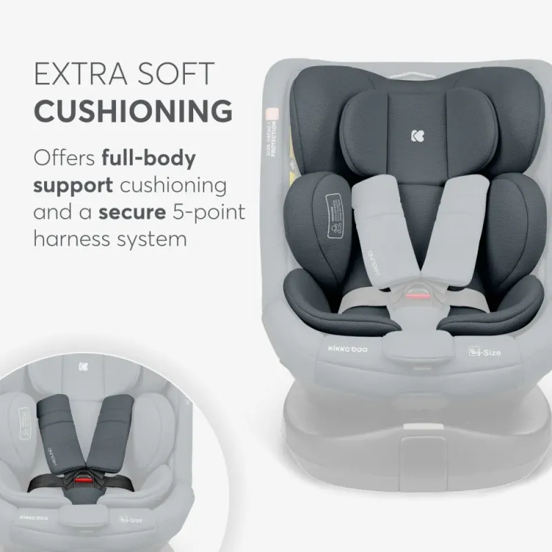 Κάθισμα αυτοκινήτου 40–150 εκ i-Round i-SIZE Σκούρο Γκρι