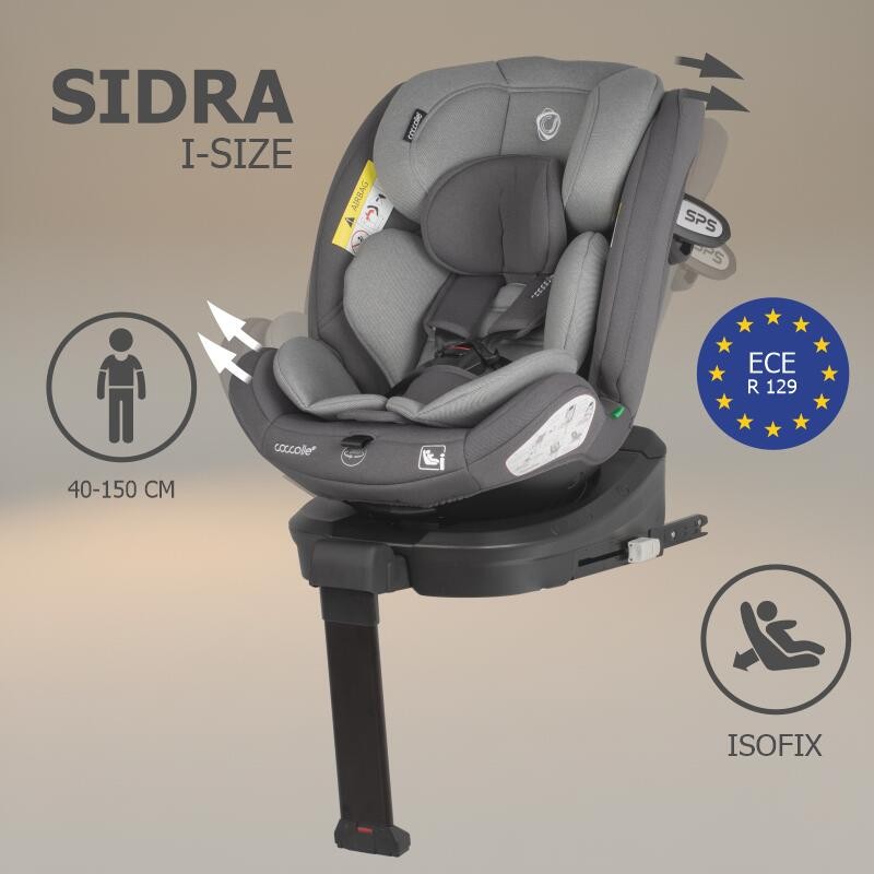 Kάθισμα αυτοκινήτου sidra i-size (40-150cm) diamond black 324087160