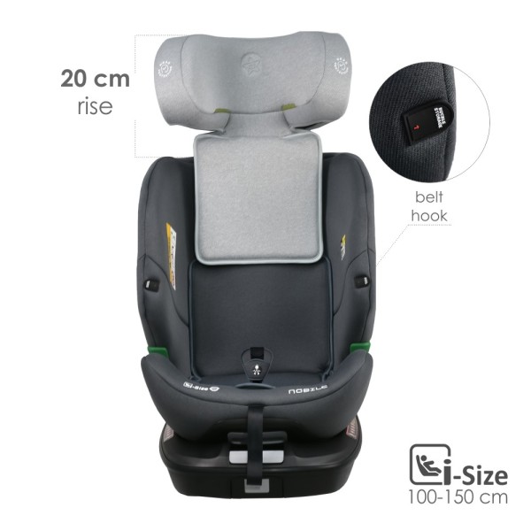 ΚΑΘΙΣΜΑ ΑΥΤΟΚΙΝΗΤΟΥ NOBILE I-SIZE 360° 40-150cm GREY ICE -188