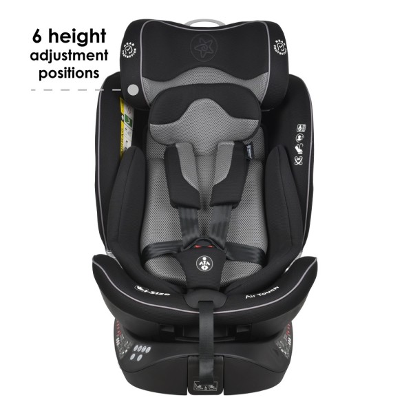 ΚΑΘΙΣΜΑ ΑΥΤΟΚΙΝΗΤΟΥ AIR TOUCH I-SIZE 360° 40-150cm BLACK - BEBE STARS