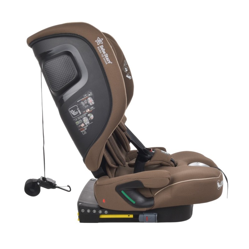 ΚΑΘΙΣΜΑ ΑΥΤΟΚΙΝΗΤΟΥ FLEXY ISOFIX I-SIZE 76-150cm COFFEE 