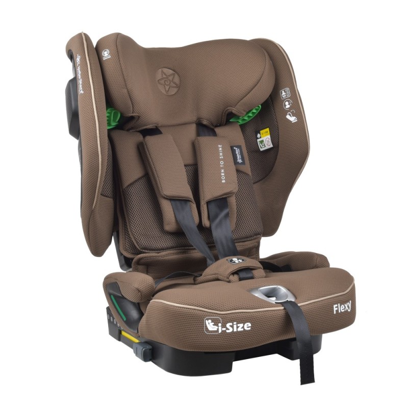 ΚΑΘΙΣΜΑ ΑΥΤΟΚΙΝΗΤΟΥ FLEXY ISOFIX I-SIZE 76-150cm COFFEE 