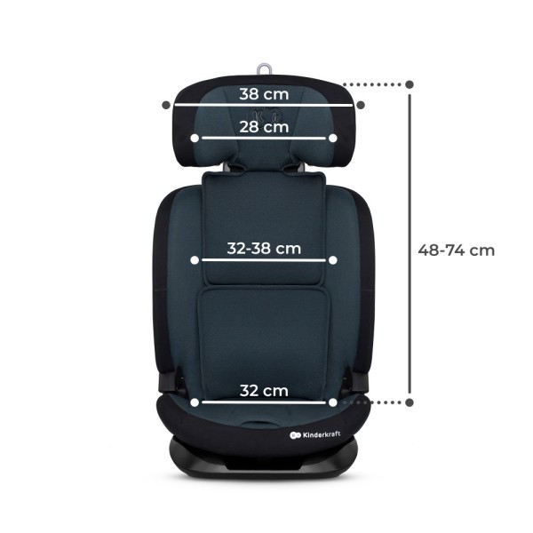Κάθισμα αυτοκινήτου  ONETO3 black i-Size 76-150cm with ISOFIX system