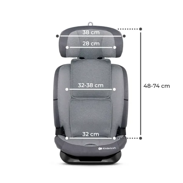 Κάθισμα αυτοκινήτου  ONETO3 i-Size 76-150cm Cool Grey  ISOFIX