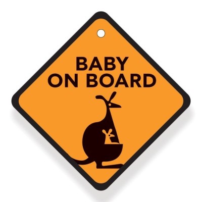 BABYWISE CARTOON BABY ON BOARD ΣΗΜΑ ΑΥΤΟΚΙΝΗΤΟΥ