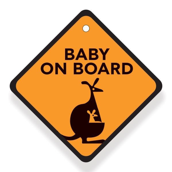 BABYWISE CARTOON BABY ON BOARD ΣΗΜΑ ΑΥΤΟΚΙΝΗΤΟΥ