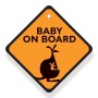 BABYWISE CARTOON BABY ON BOARD ΣΗΜΑ ΑΥΤΟΚΙΝΗΤΟΥ