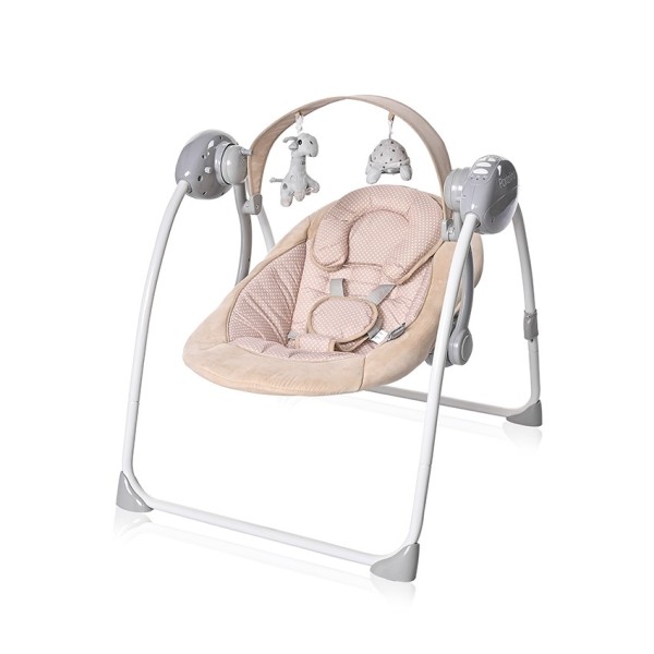 PORTOFINO BEIGE DOTS BABY SWING ΗΛΕΚΤΡΙΚΗ ΚΟΥΝΙΑ/ΡΙΛΑΞ PORTOFINO BEIGE DOTS BABY SWING ΗΛΕΚΤΡΙΚΗ ΚΟΥΝΙΑ/ΡΙΛΑΞ