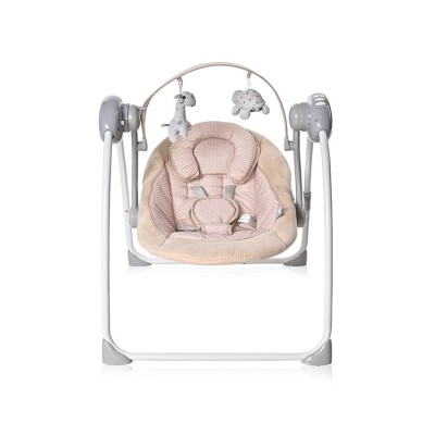 PORTOFINO BEIGE DOTS BABY SWING ΗΛΕΚΤΡΙΚΗ ΚΟΥΝΙΑ/ΡΙΛΑΞ