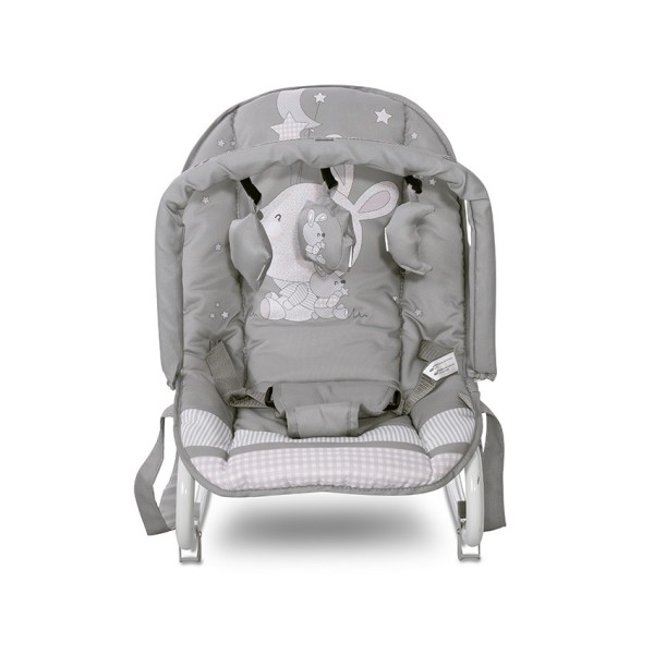 Ριλάξ Μωρού Baby Rocker Eliza Grey Rabbits