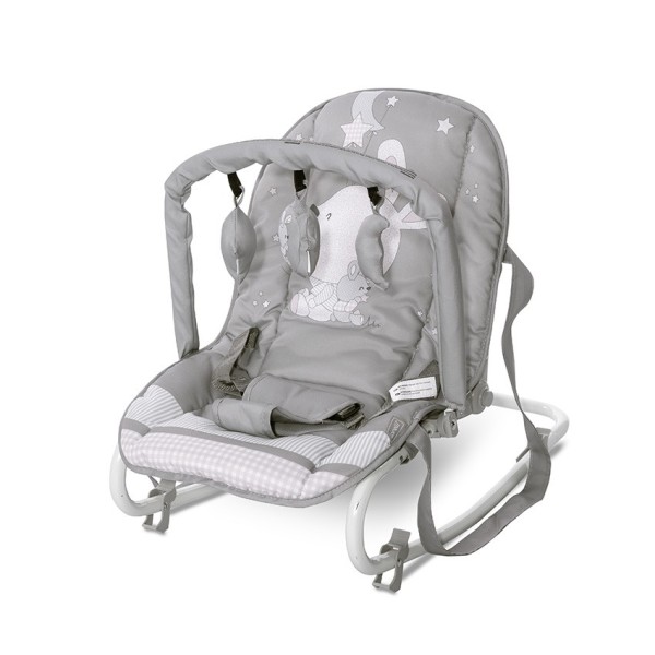 Ριλάξ Μωρού Baby Rocker Eliza Grey Rabbits