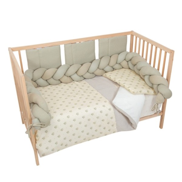 Βρεφική Φωλιά Ύπνου Πλεξούδα με Memory Foam 