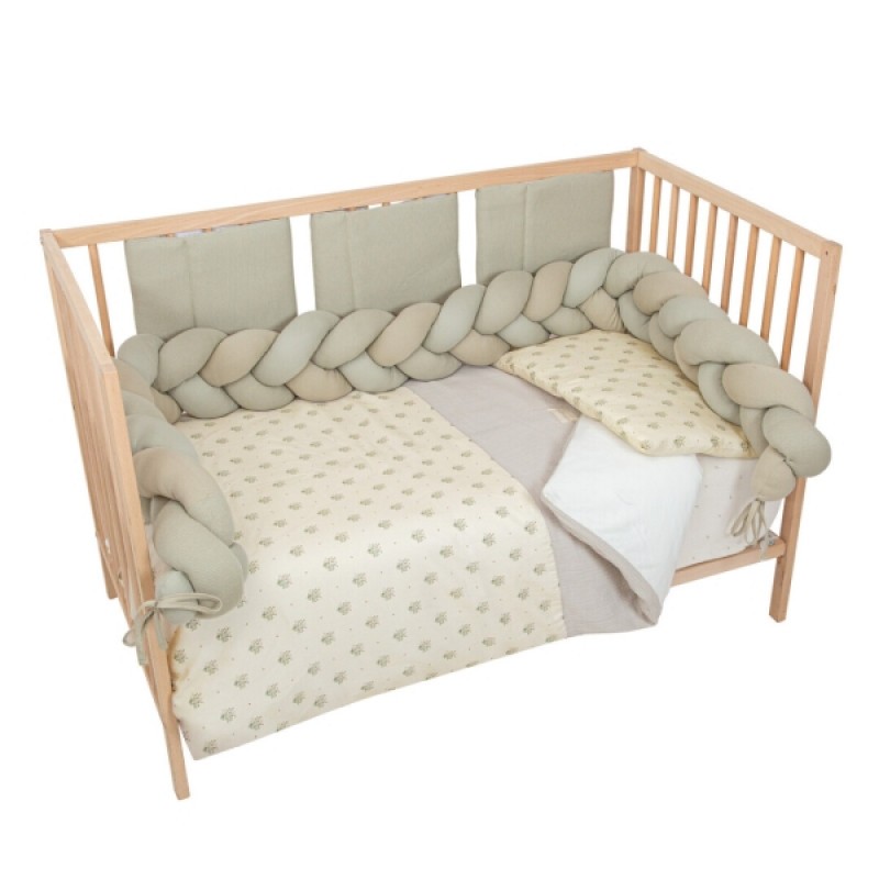 Βρεφική Φωλιά Ύπνου Πλεξούδα με Memory Foam 