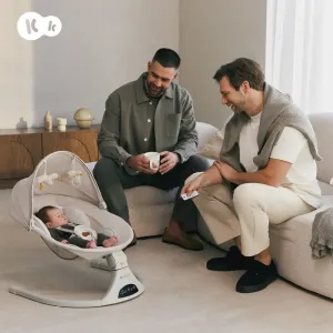 Ηλεκτρικό ρηλάξ μωρού με κουνουπιέρα TULSY Grey