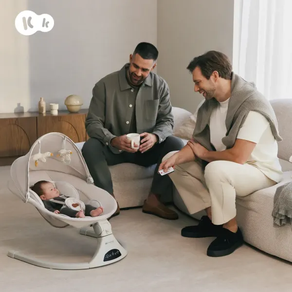 Ηλεκτρικό ρηλάξ μωρού με κουνουπιέρα TULSY Beige
