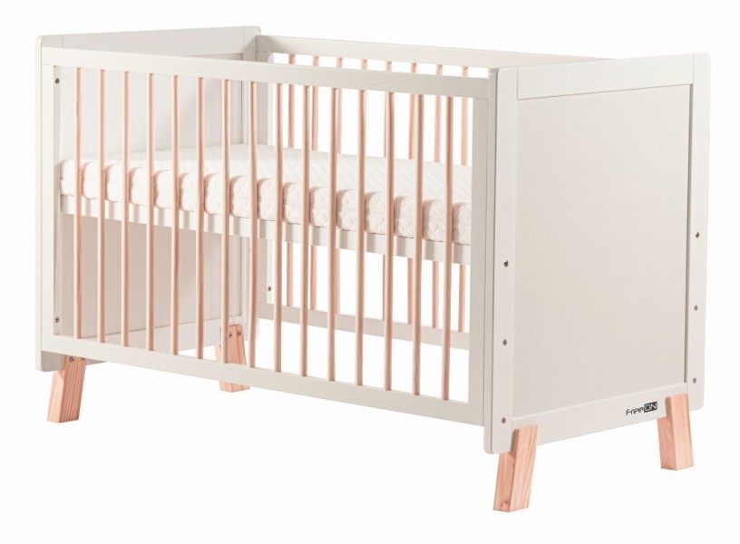 AVA ΚΡΕΒΑΤΙ ΞΥΛΙΝΟ ΜΕΤΑΤΡΕΠΟΜΕΝΟ COT BED 120 x 60 cm - FreeOn