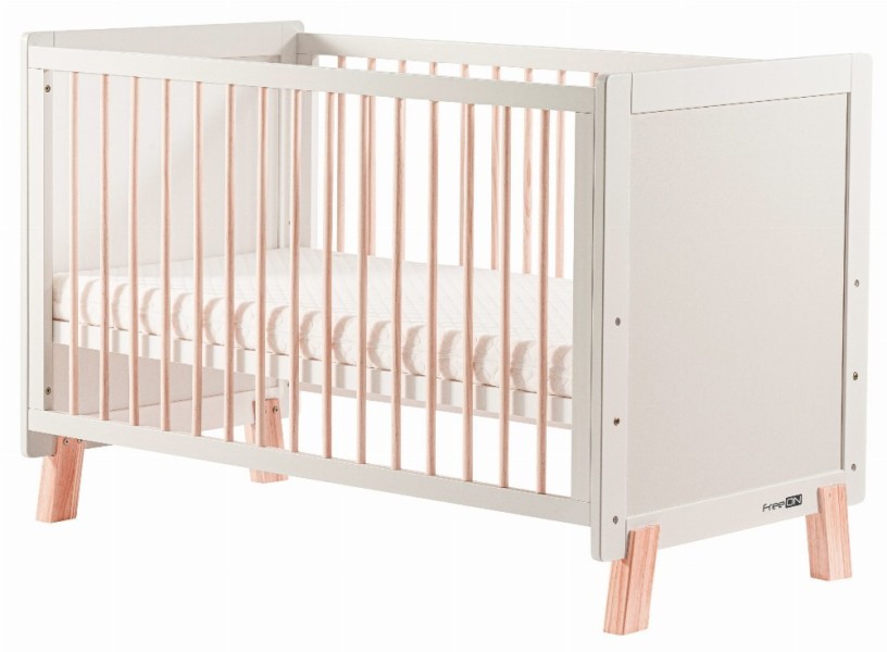AVA ΚΡΕΒΑΤΙ ΞΥΛΙΝΟ ΜΕΤΑΤΡΕΠΟΜΕΝΟ COT BED 120 x 60 cm - FreeOn