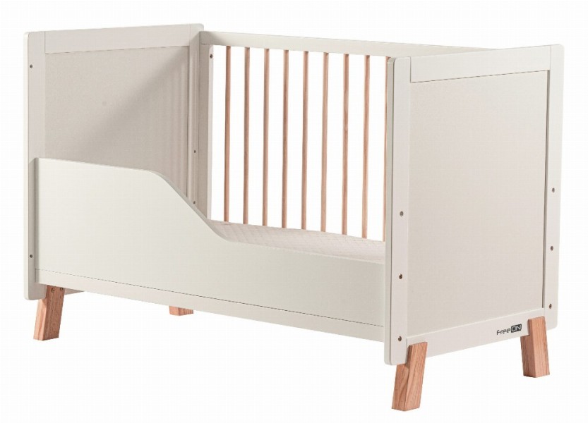 AVA ΚΡΕΒΑΤΙ ΞΥΛΙΝΟ ΜΕΤΑΤΡΕΠΟΜΕΝΟ COT BED 120 x 60 cm - FreeOn