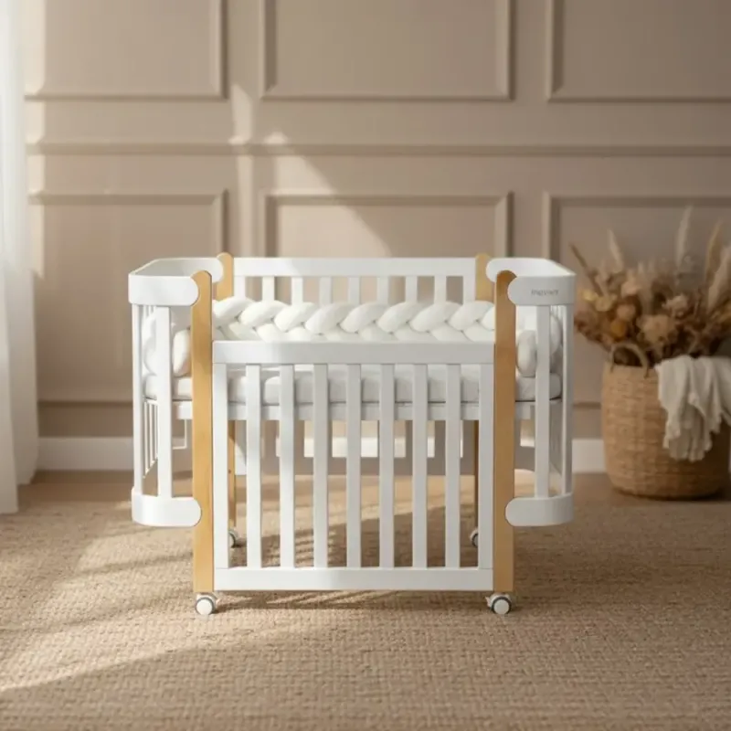 ΚΡΕΒΑΤΙ NIKA BED ΛΕΥΚΟ/ΦΥΣΙΚΟ