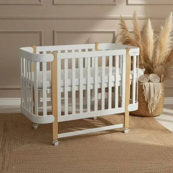 ΚΡΕΒΑΤΙ NIKA BED ΛΕΥΚΟ/ΦΥΣΙΚΟ