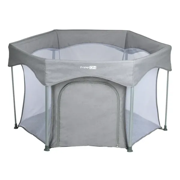 Παρκοκρέβατο Hexagon Quick folding melange grey Παρκοκρέβατο Hexagon Quick folding melange grey