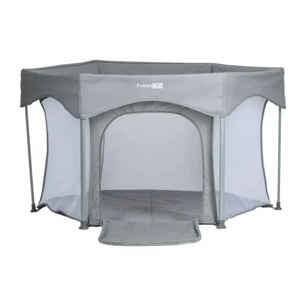 Παρκοκρέβατο Hexagon Quick folding melange grey Παρκοκρέβατο Hexagon Quick folding melange grey