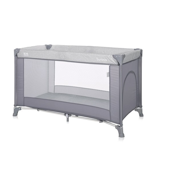 TORINO 1 LAYER GREY STRIPED ELEMENTS BABY COT ΠΑΡΚΟΚΡΕΒΑΤΟ
