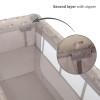 ΠΑΡΚΟΚΡΕΒΑΤΟ MOONLIGHT 2 LAYERS grey + Αλλαξιέρα - LORELLI