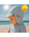 Καπέλο τύπου λεγεωνάριου με προστασία UV50 Stripes & crabs (6-12M)