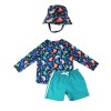Σετ UV Μαγιώ Bucket Καπέλο Μπλούζα Walrus (3Y)