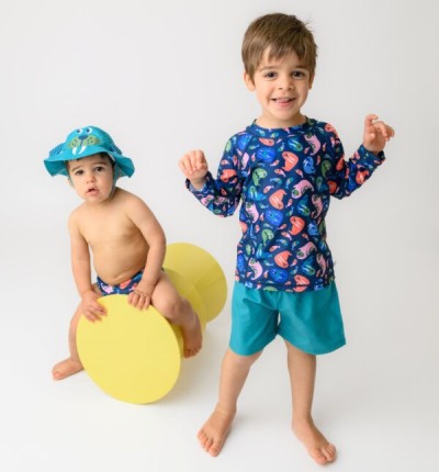 Σετ UV Μαγιώ Bucket Καπέλο Μπλούζα Walrus (3Y)