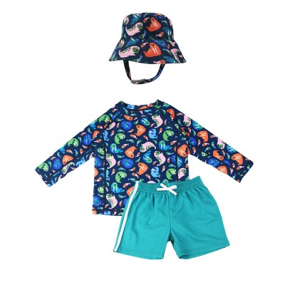 Σετ UV Μαγιώ Bucket Καπέλο Μπλούζα Walrus (4Y)