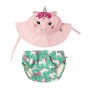 Baby Swim Diaper & Sun Hat Set - L (12M-24M) - Unity the Unicorn