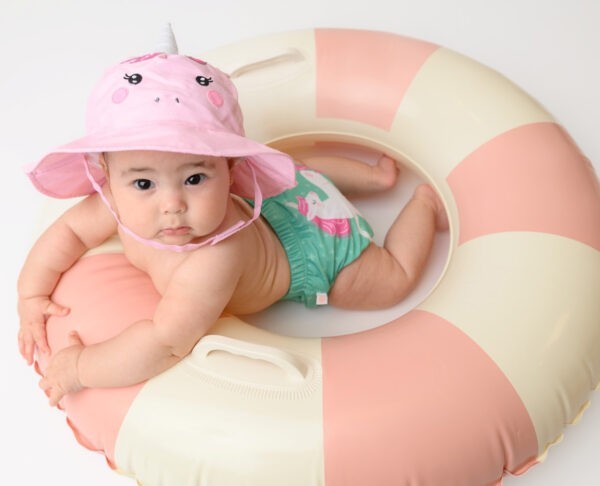 Baby Swim Diaper & Sun Hat Set - L (12M-24M) - Unity the Unicorn