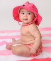 Baby Swim Diaper & Sun Hat Set - L (12M-24M) - Franny the Flamingo