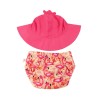 Baby Swim Diaper & Sun Hat Set - L (12M-24M) - Franny the Flamingo