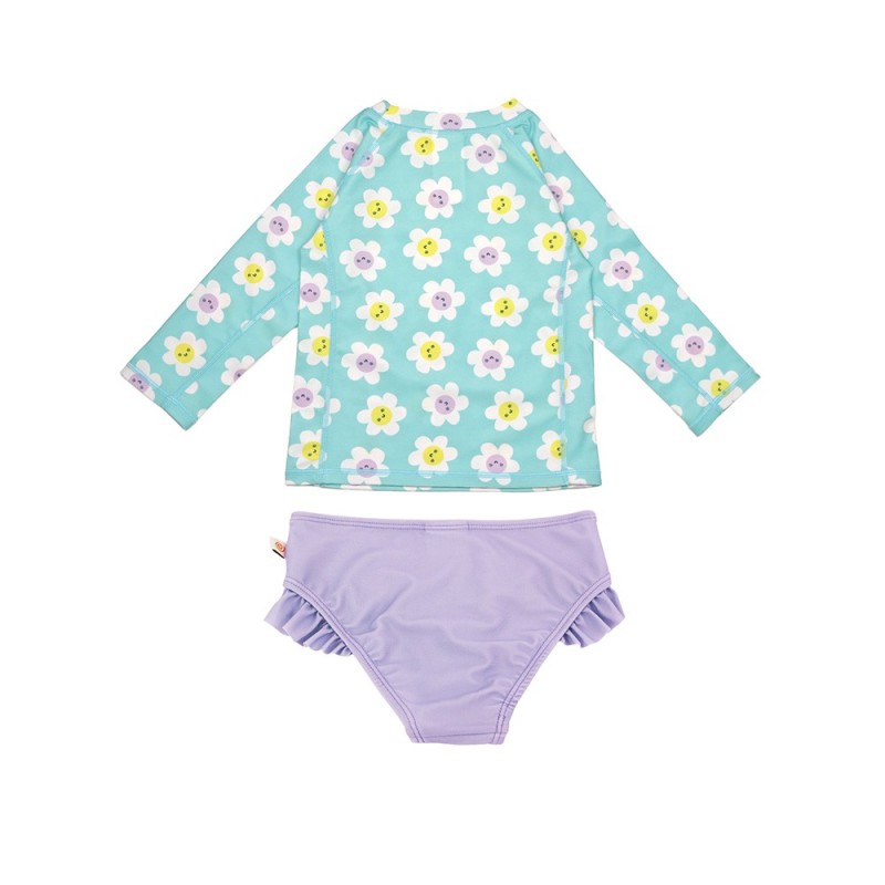 Zoocchini Σετ UV Μαγιό και Μπλούζα Daisy (3Y)