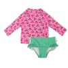 Zoocchini Σετ UV Μαγιό και Μπλούζα Cherry (4Y)