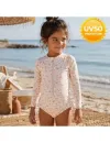 Ολόσωμο μακρυμάνικο μαγιό (2ετών) με προστασία UV50 Butterflies