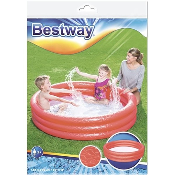 Φουσκωτή Πισίνα Splash 'n Smile Σε 2 Χρώματα 152x30cm | Bestway - 51026